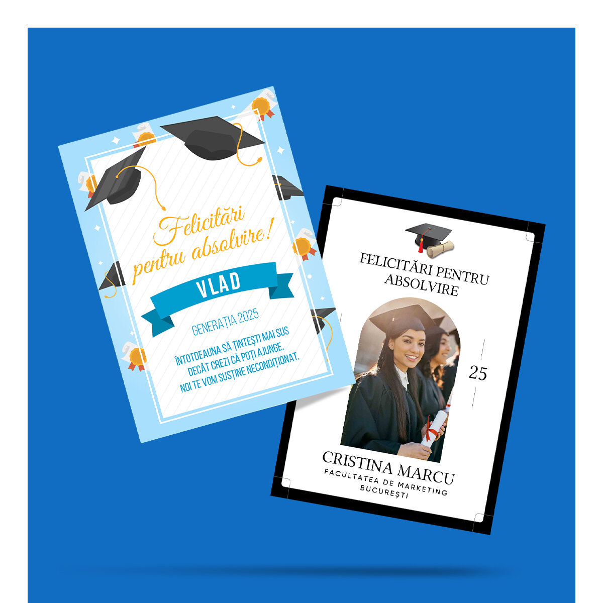 Congrats, cards, and magnets for graduation