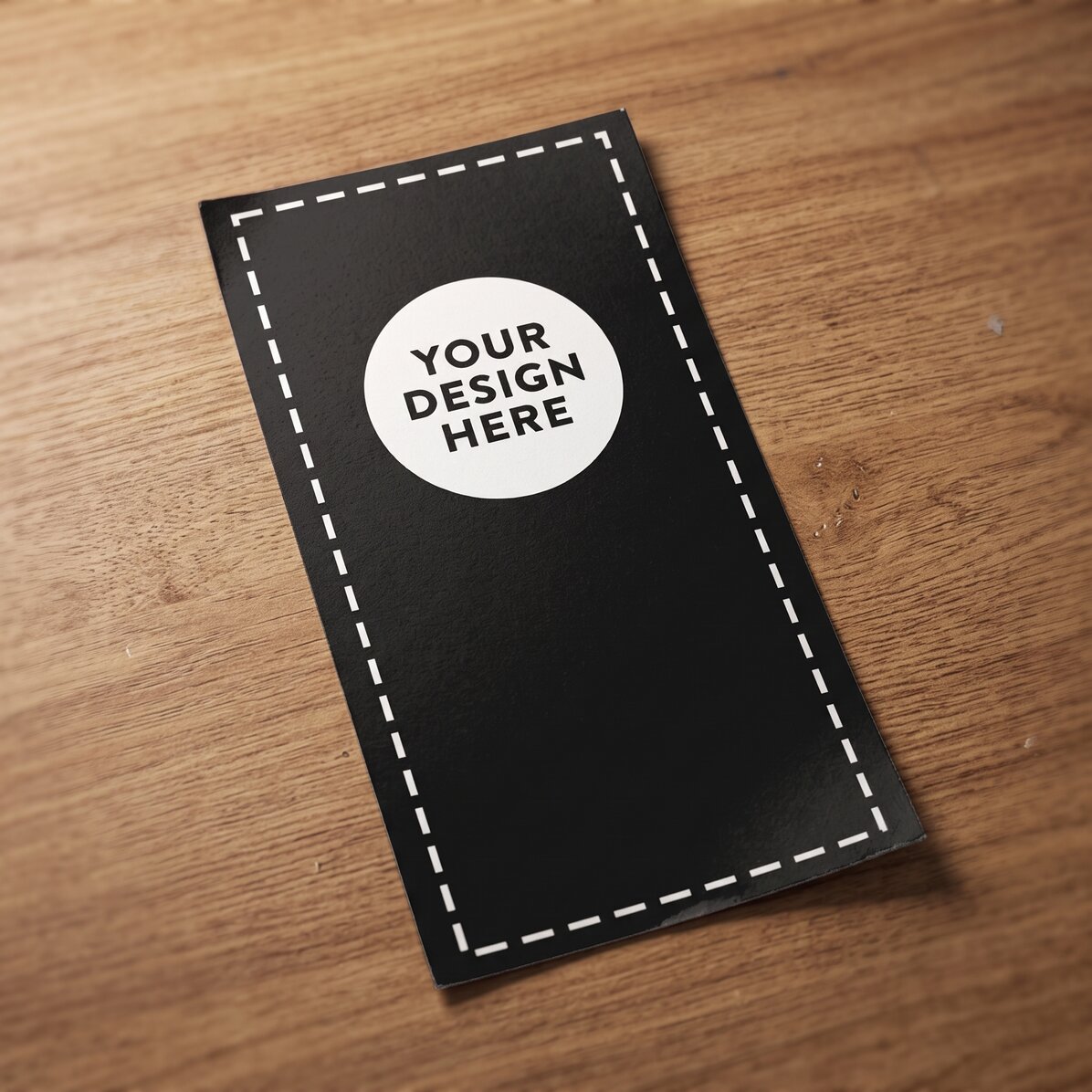 A4 1/3 flyer – 96x201 mm – customised with your own graphics