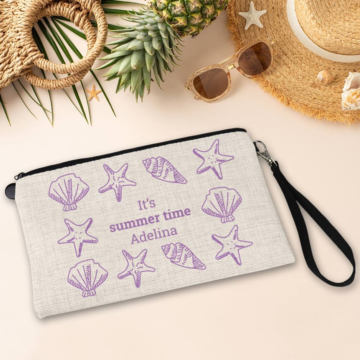 Gentuță pentru accesorii personalizată cu text - Summer Time