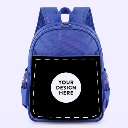 Personalised school bag featuring your own design