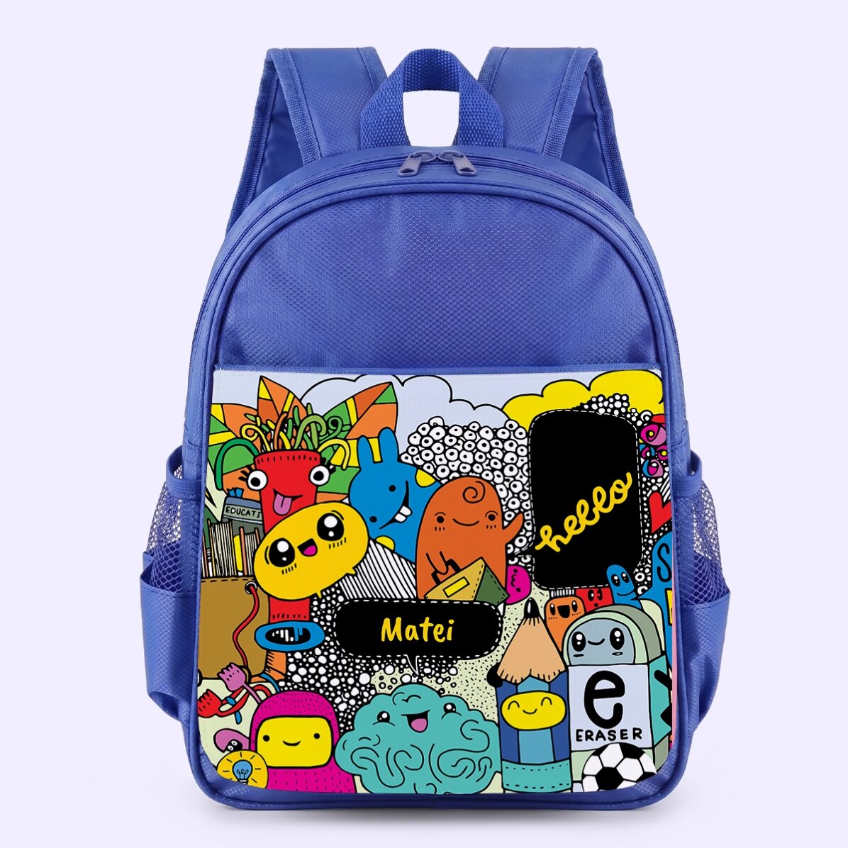 Personalised school bag with name