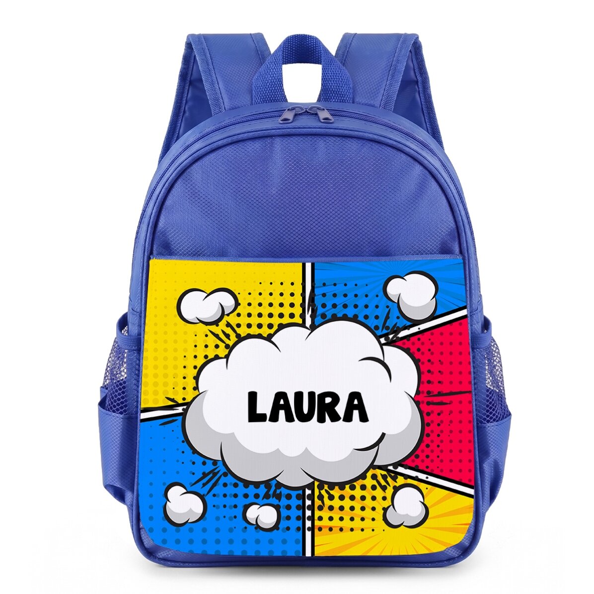 Personalised school bag with text - Comics