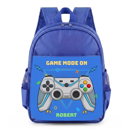 Personalised school bag with text - Gamer