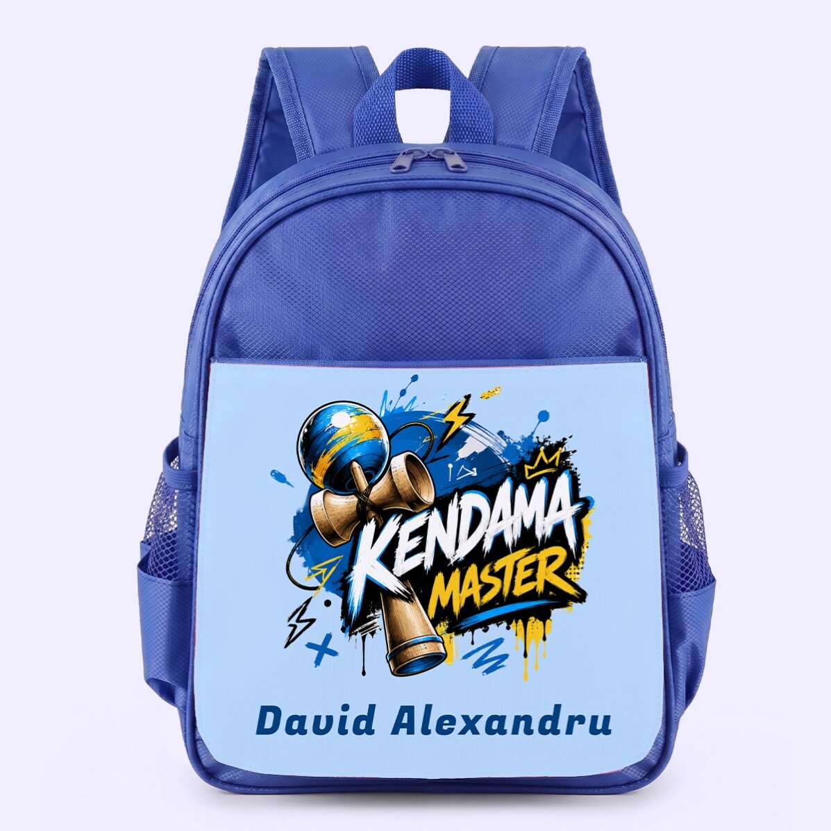 Personalised school bag with text - Kendama