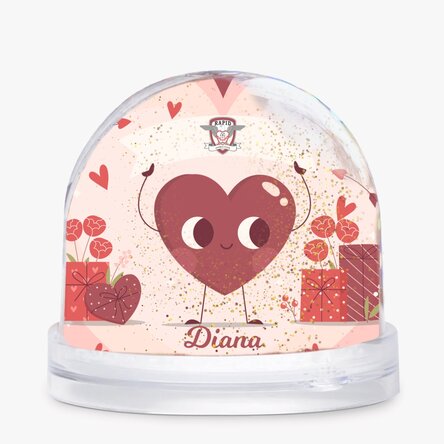 Glob de birou FC Rapid personalizat cu text și poză - Inima Rapidului