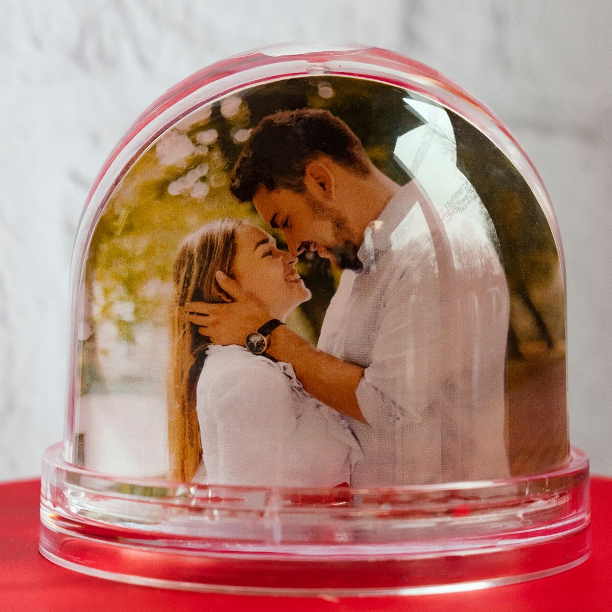 Glob de birou personalizat cu poză și text - Love you so much