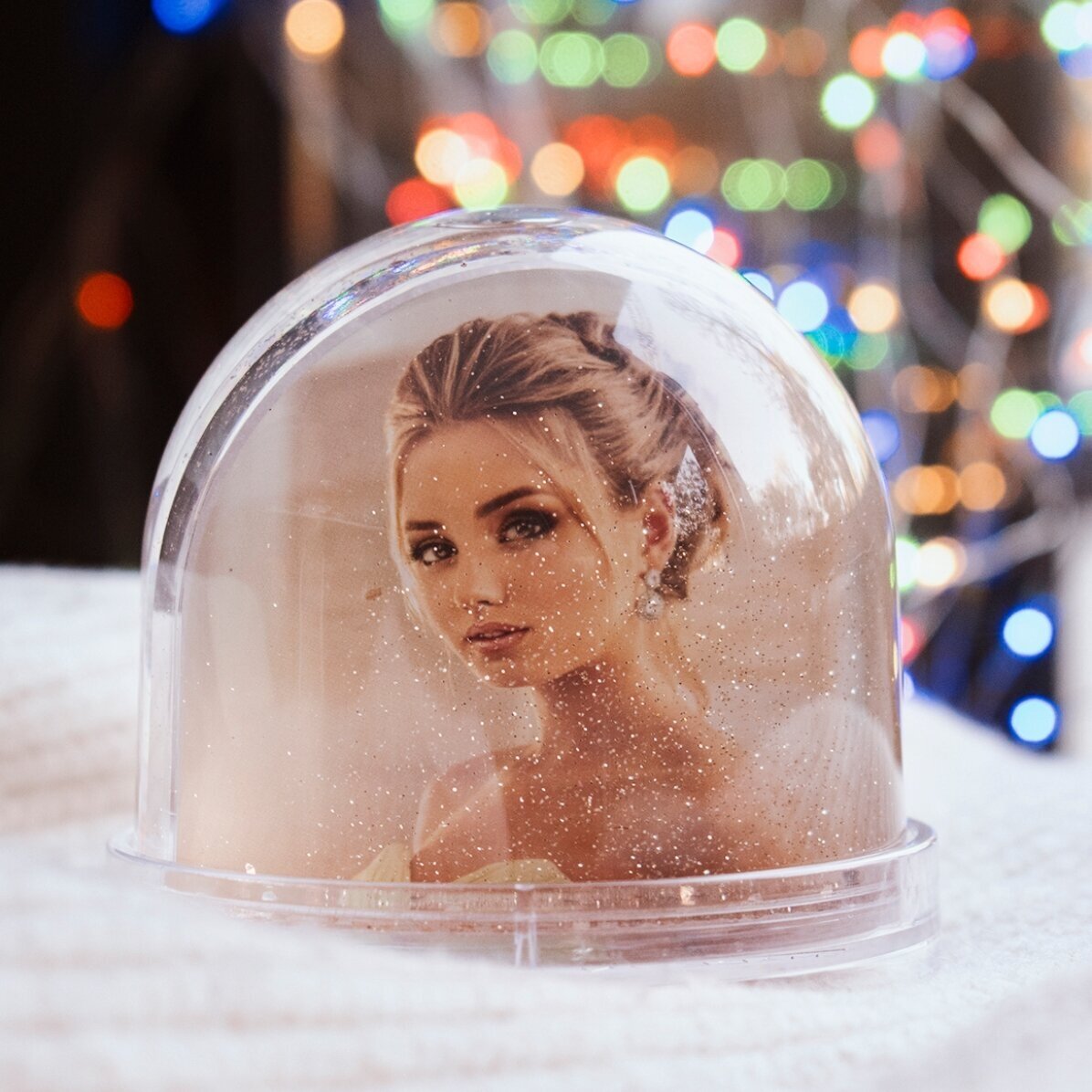 Personalised desk globe with photo and text - My first Easter