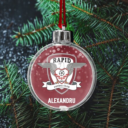 Glob FC Rapid personalizat cu nume