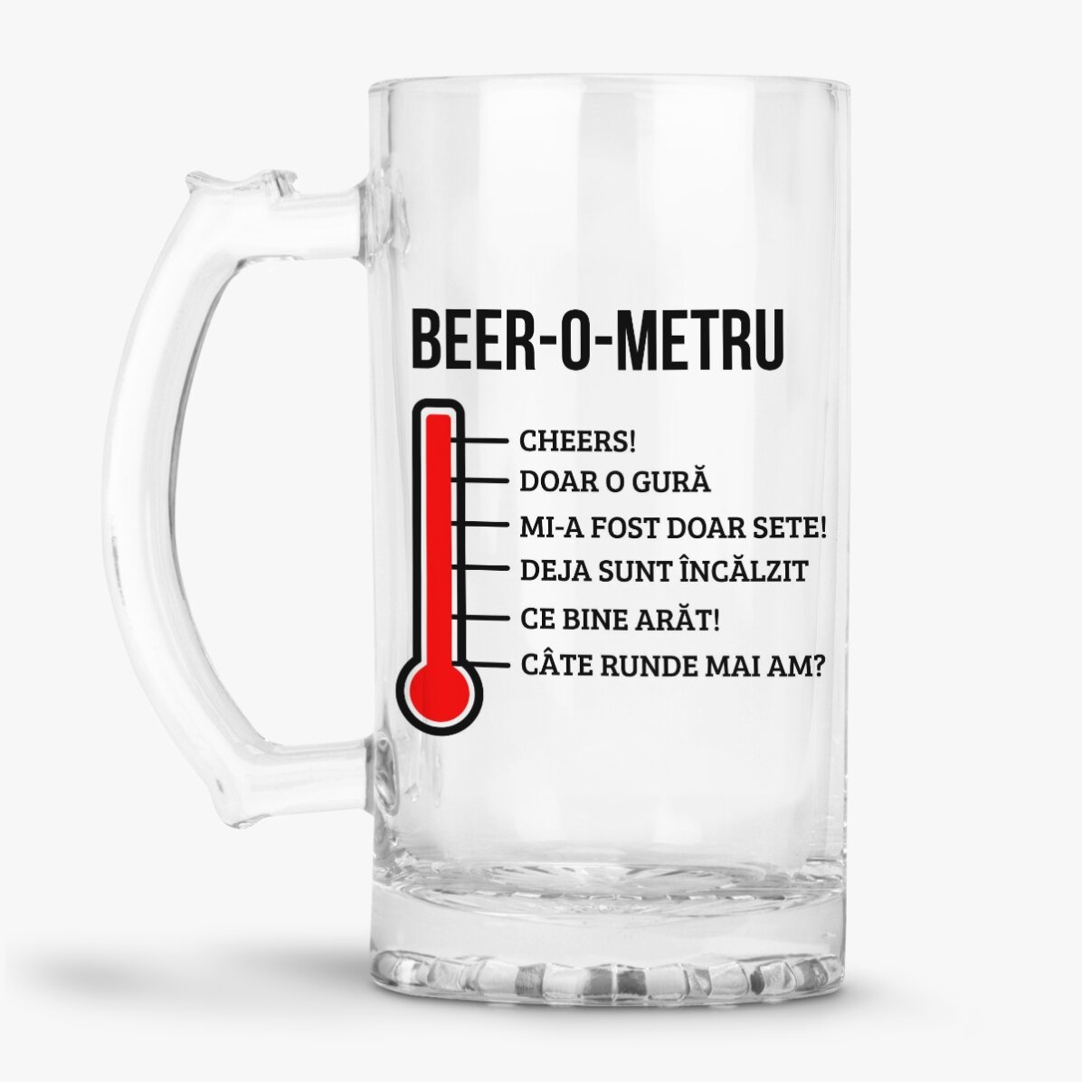 Personalised beer mug - Beer-o-meter