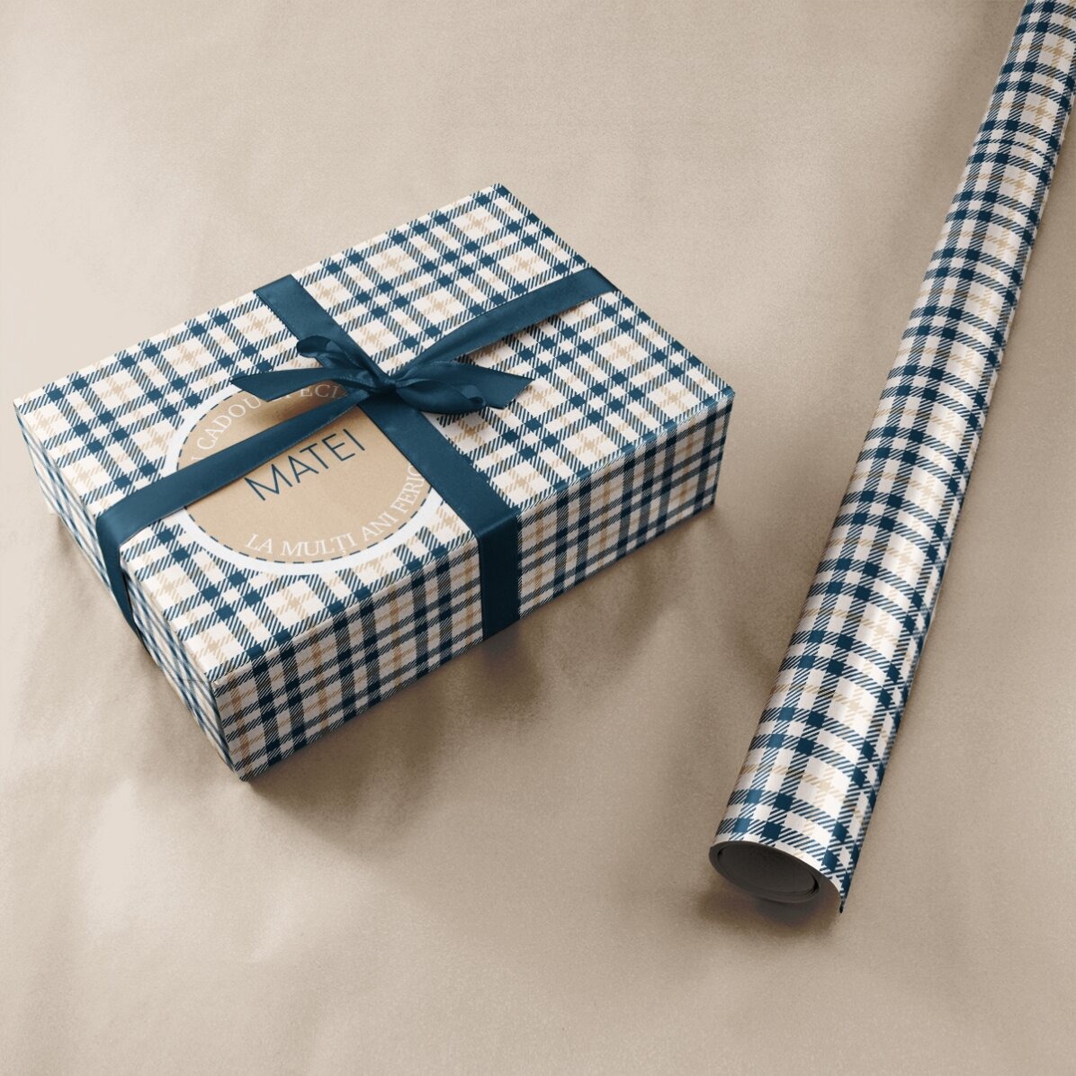 Hârtie de împachetat cadouri personalizată cu text - For men