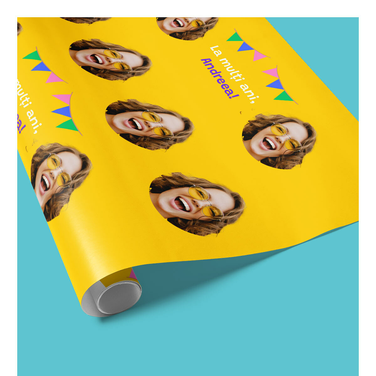 Personalised gift wrapping paper
