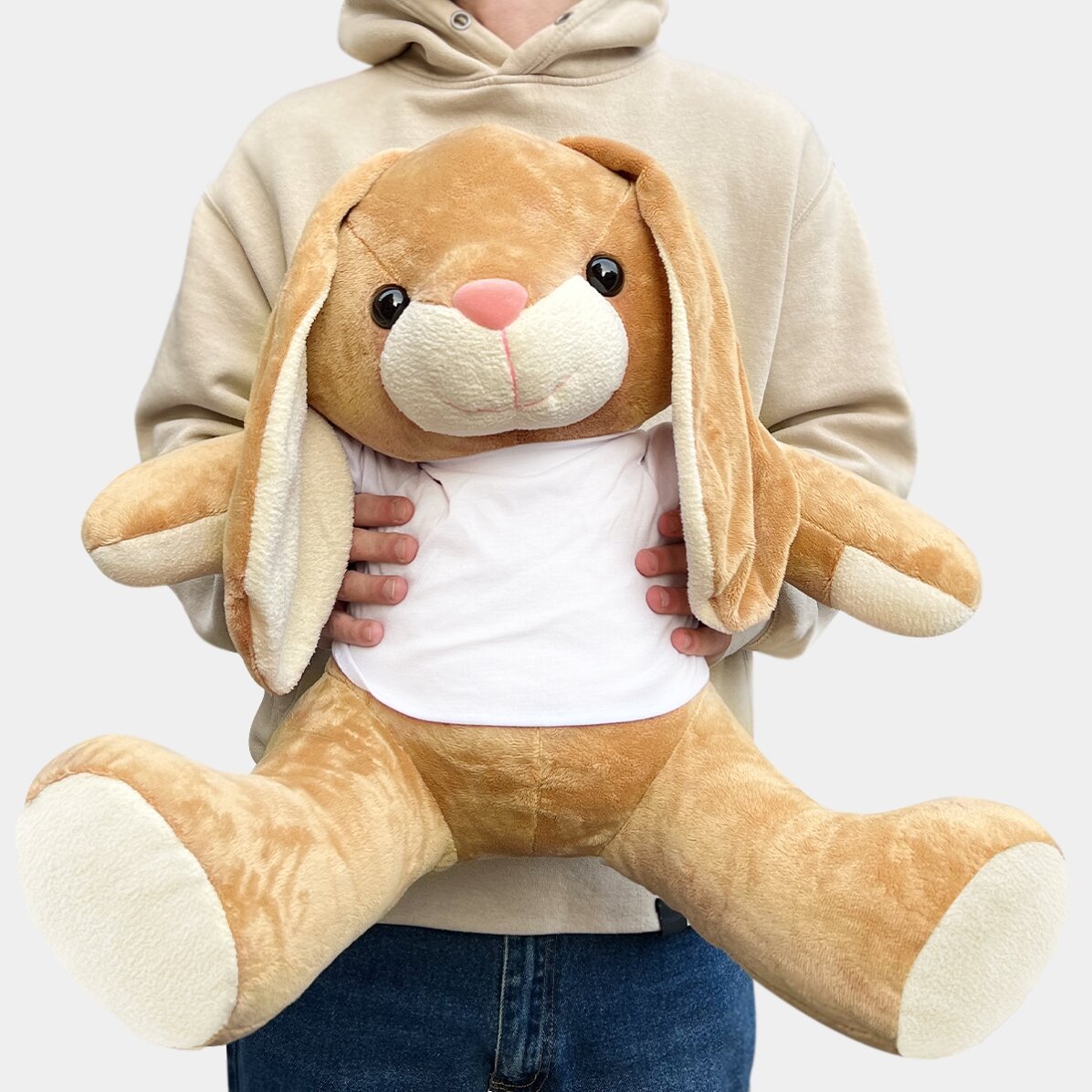 Pluș iepure personalizat cu mesaj