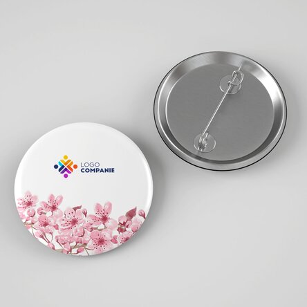 Insignă personalizată cu logo - Flowers