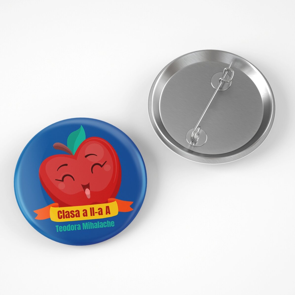 Insignă personalizată cu mesaj - Apple