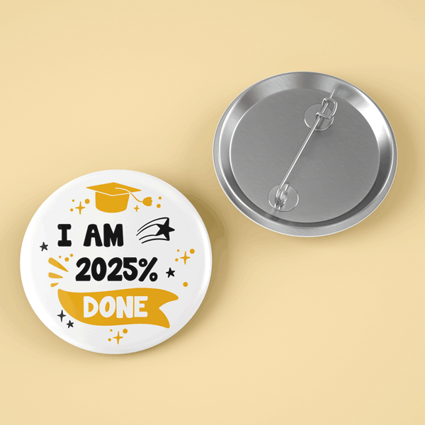 Insignă personalizată cu mesaj - I