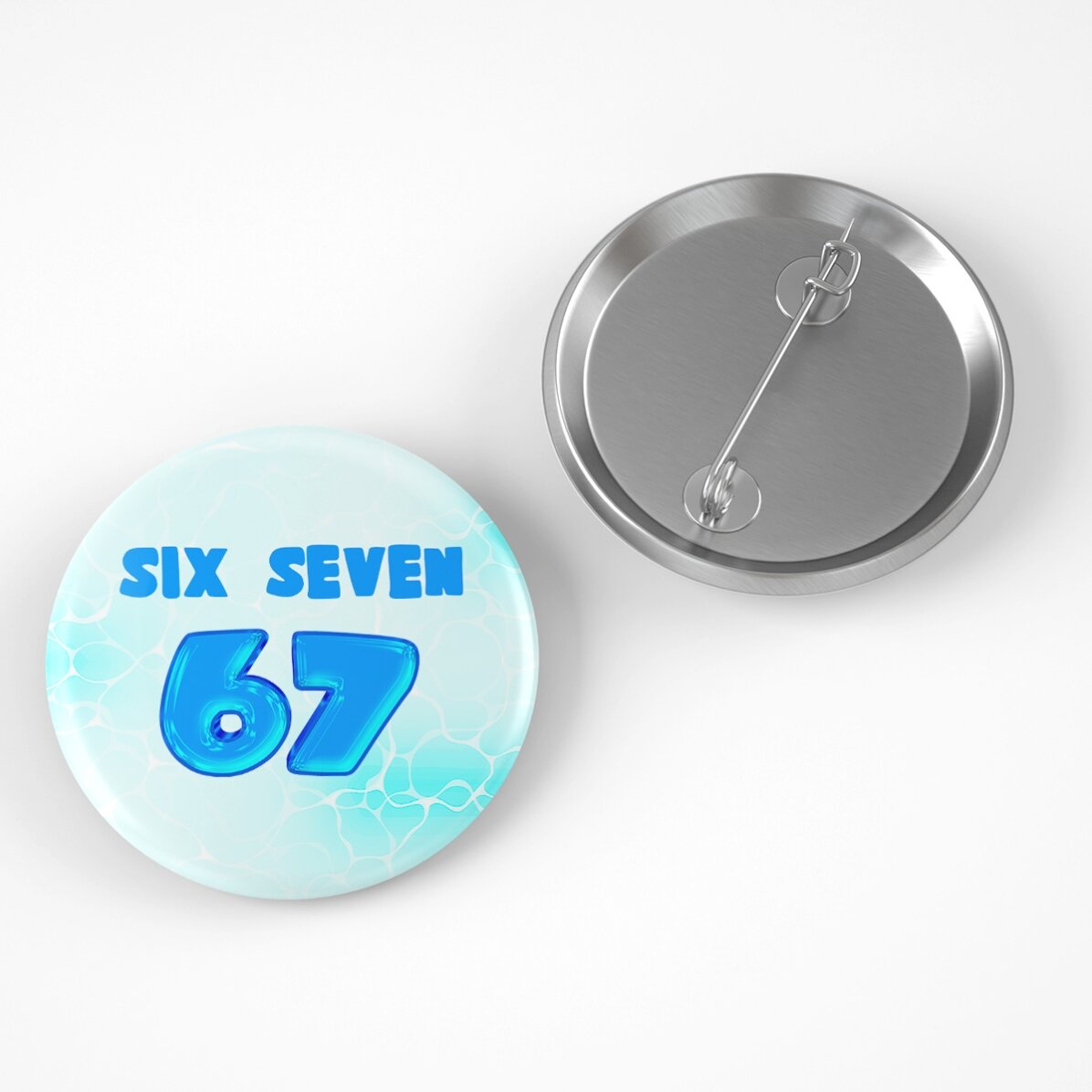 Insignă personalizată cu nume - 67 Six Seven Bubbly