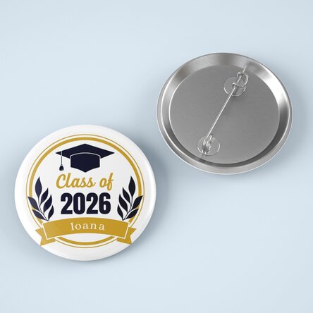 Personalised badge with name - Graduation