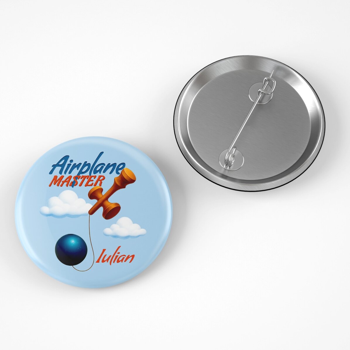 Personalised badge with name - Airplane Master