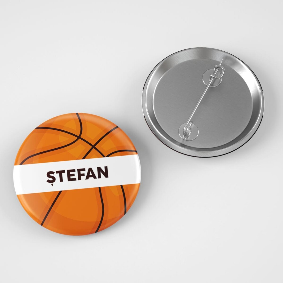 Insignă personalizată cu nume - Baschet