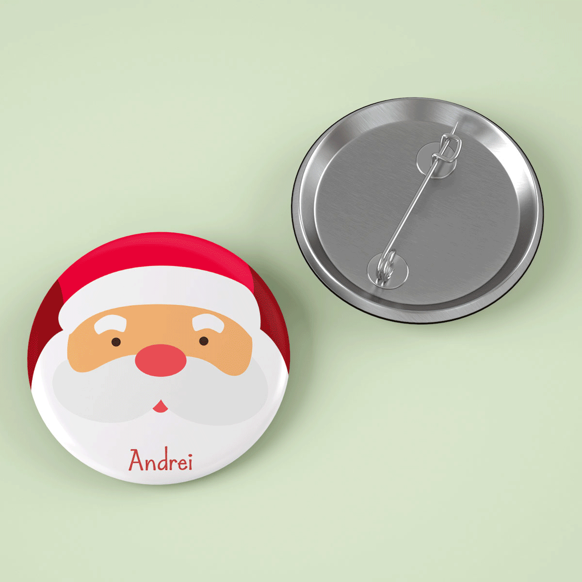 Insignă personalizată cu nume - Christmas