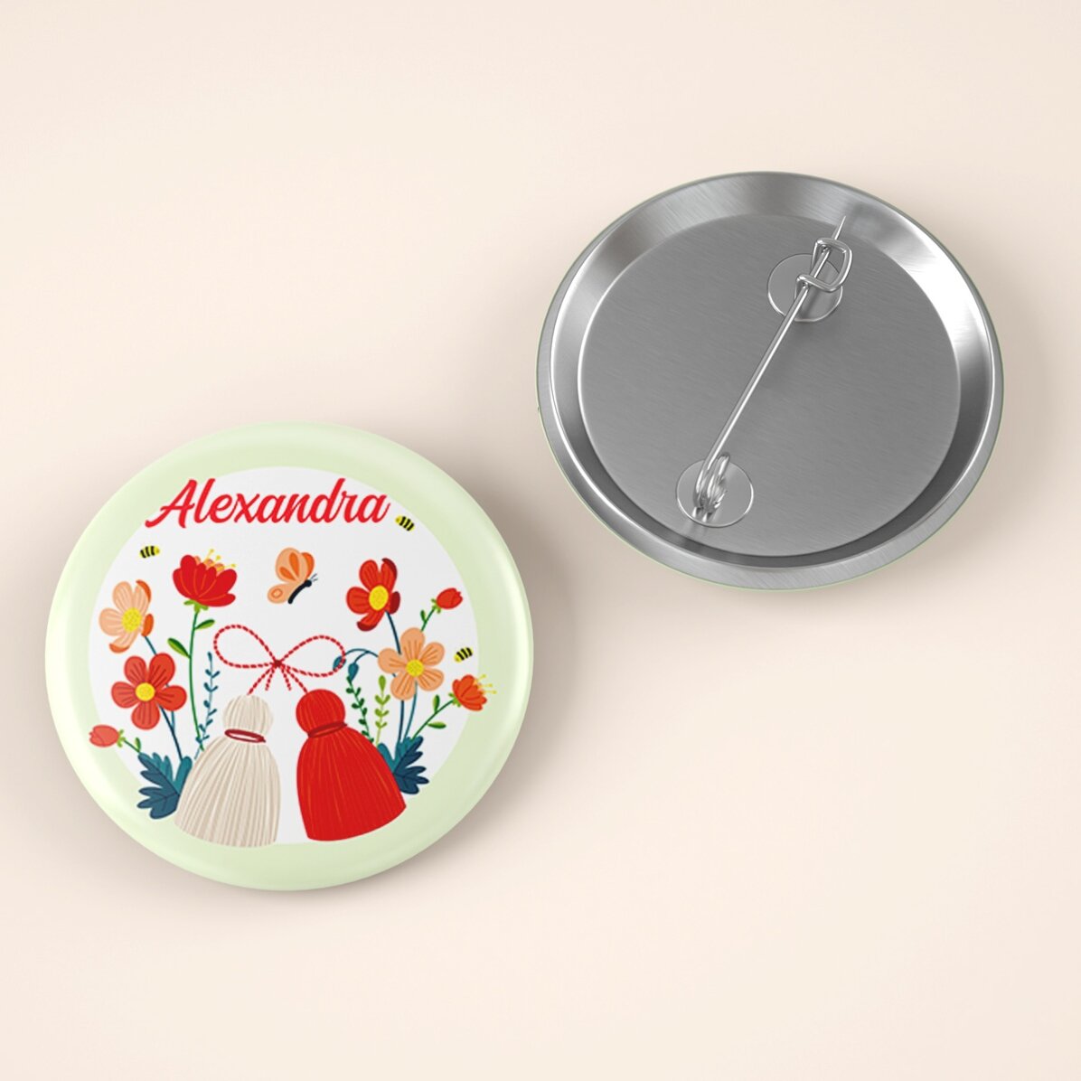 Personalised badge with name