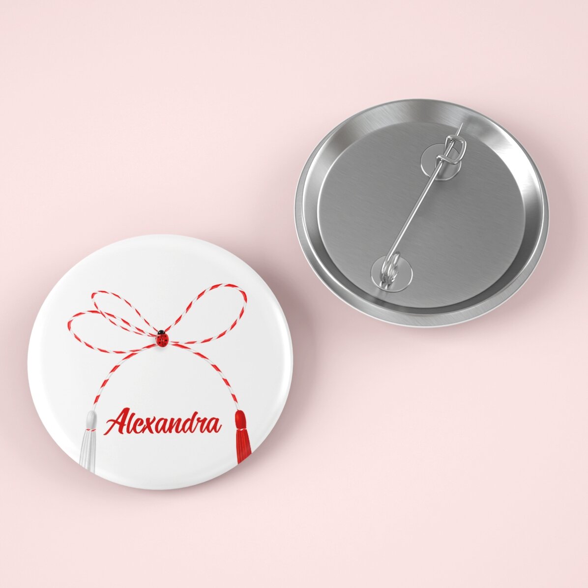 Insignă personalizată cu numele tău - Mărțișor