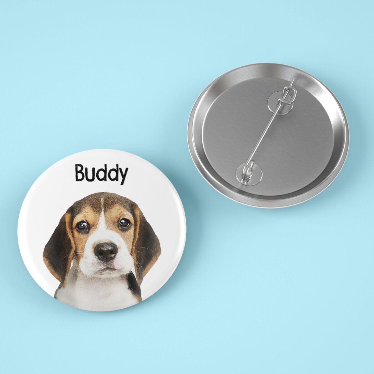 Insignă personalizată cu poză și mesaj - Animăluțul tău