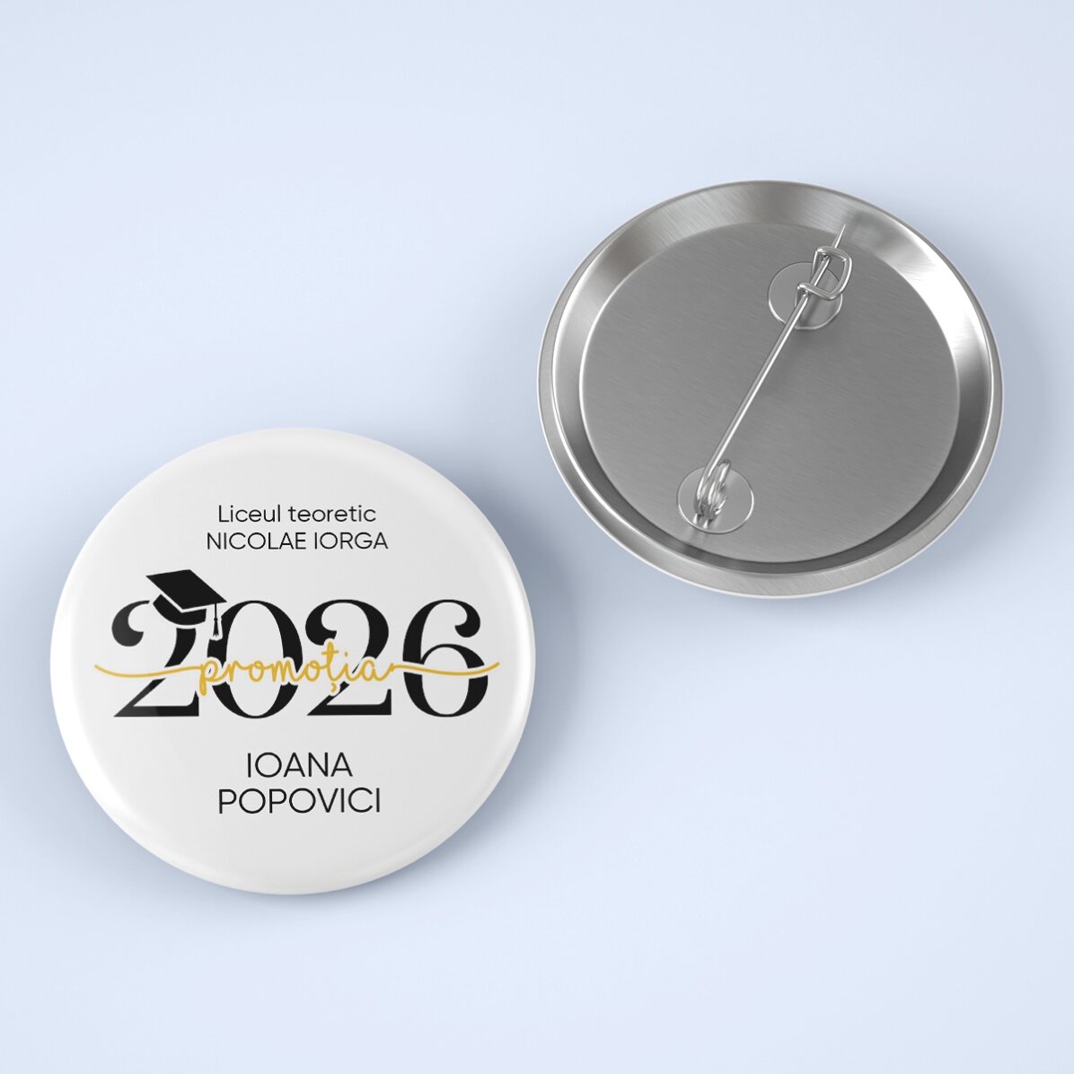 Personalised badge with text - Graduation