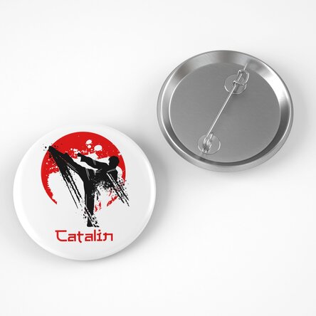 Insignă personalizată cu text - Arte Martiale