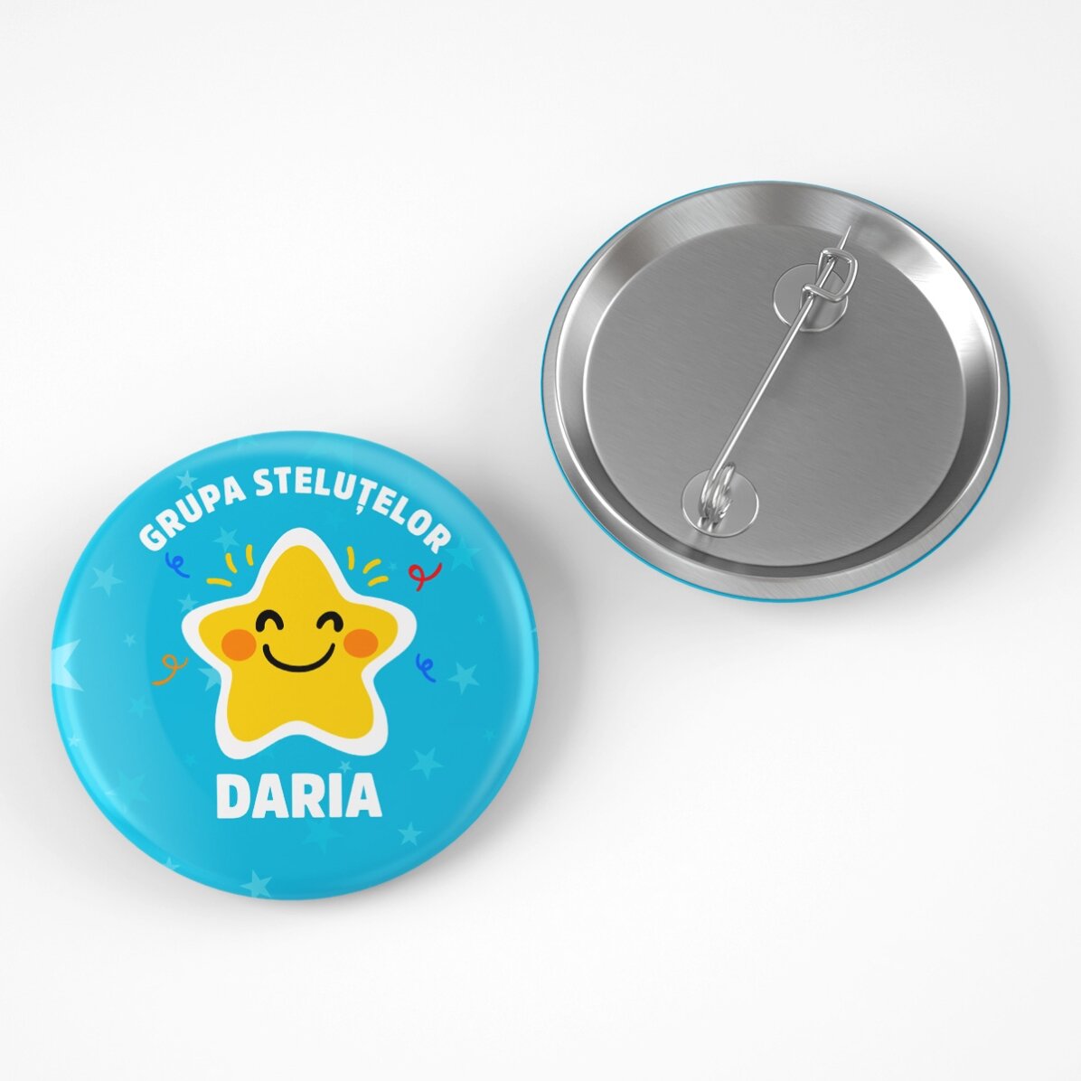 Insignă personalizată cu text - Grupa steluțelor