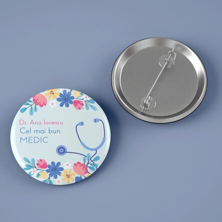 Insignă personalizată cu text - Medic