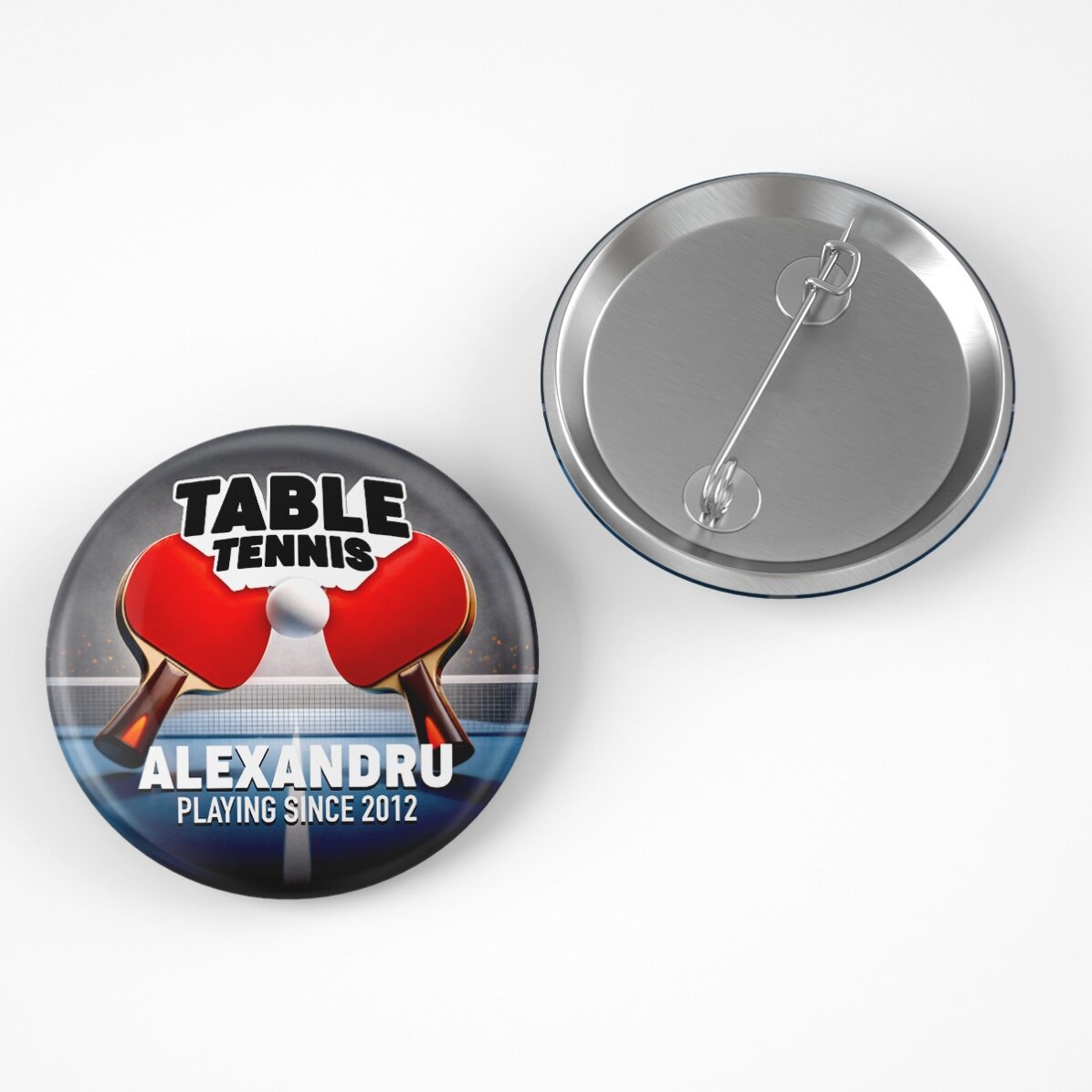 Insignă personalizată cu text - Table Tennis