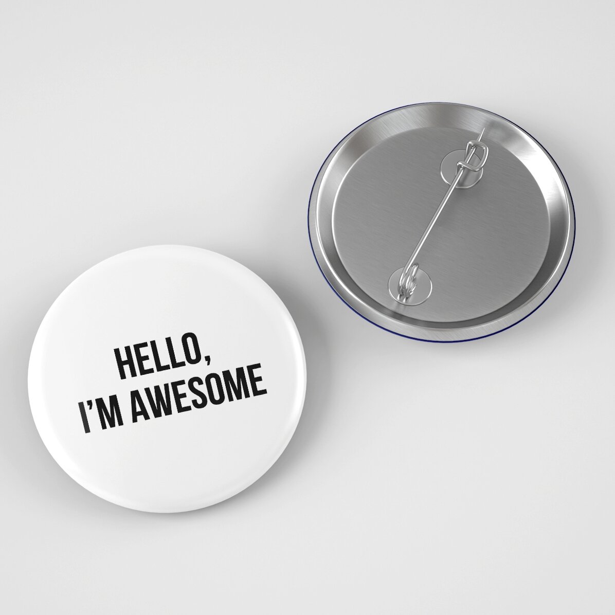 Insignă personalizată cu text