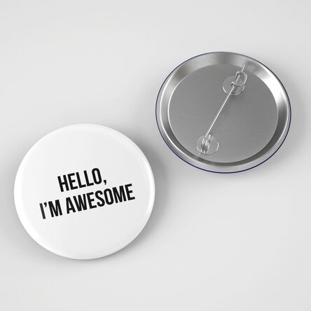 Insignă personalizată cu text