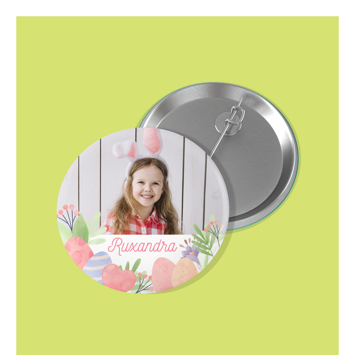 Personalised Easter badges