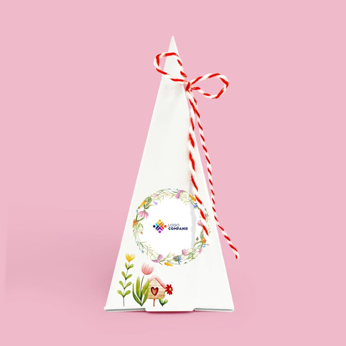 Personalised flower planting kit with logo - Flowers