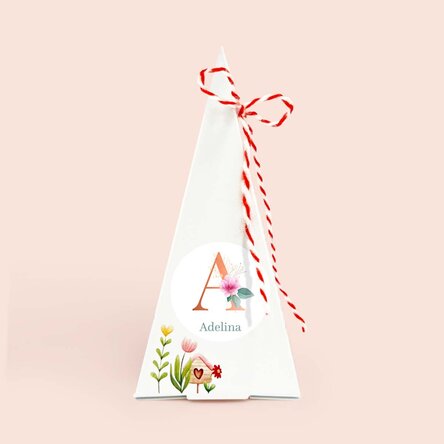 Kit de plantat flori - mărțișor personalizat cu text - Floral