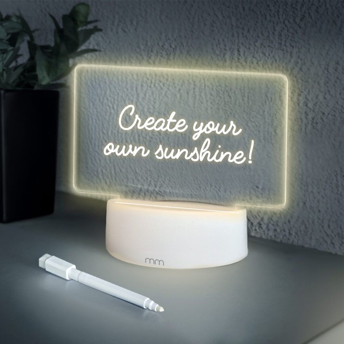 Lampă de veghe LED/tablă luminoasă pentru mesaje