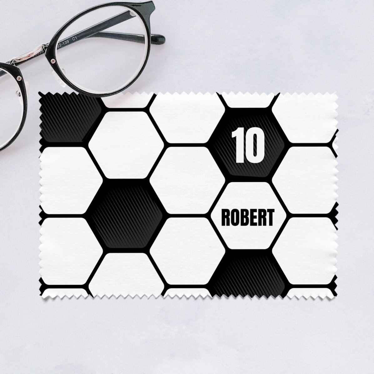 Lavetă personalizată pentru curățare ecrane/ochelari - Fotbal