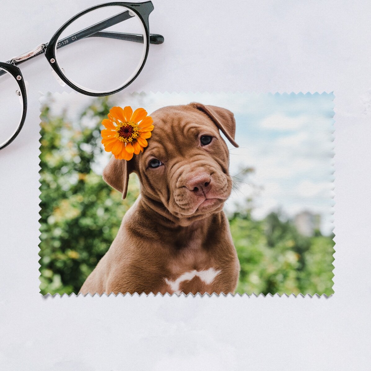 Lavetă personalizată cu o poză pentru curățare ecrane/ochelari