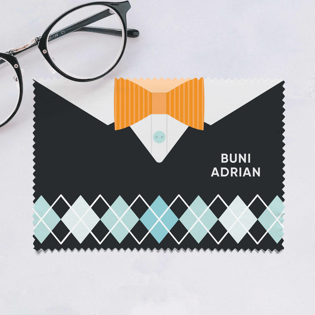 Lavetă personalizată pentru curățare ecrane/ochelari - Bunic 