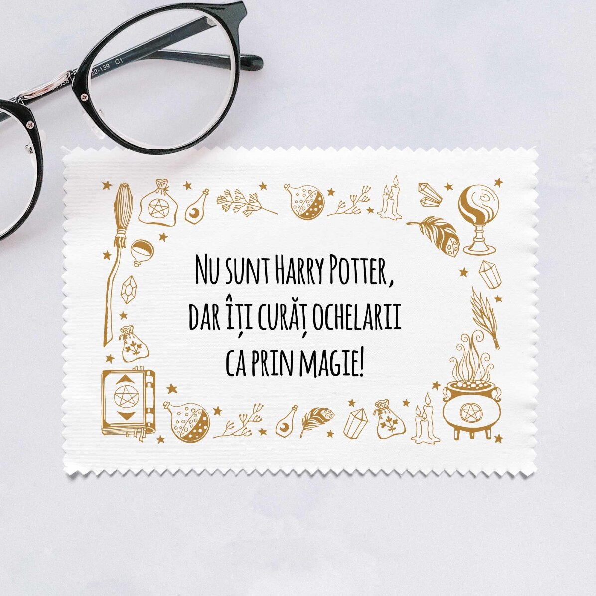 Lavetă personalizată pentru curățare ecrane/ochelari - Magie