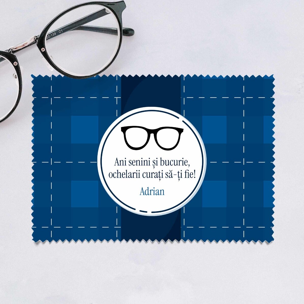 Lavetă personalizată pentru curățare ecrane/ochelari - Pensionat