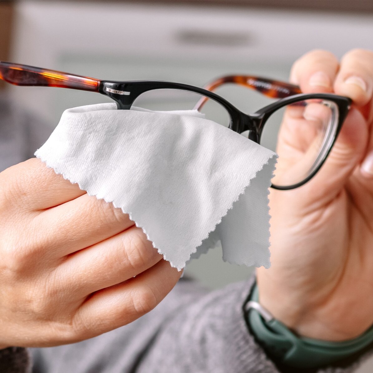 Lavetă personalizată pentru curățare ecrane/ochelari - Mrs. Always right