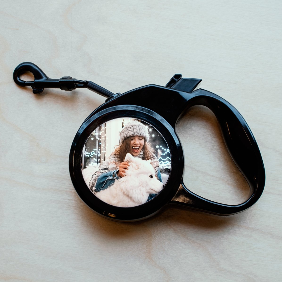 Lesă de câini personalizată cu două poze