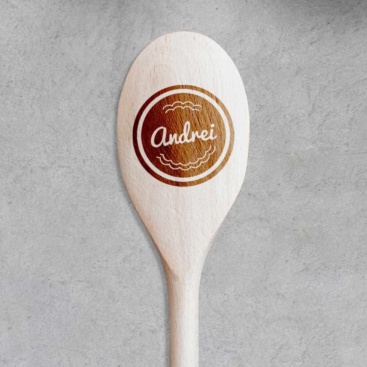 Wooden spoon personalised with your name