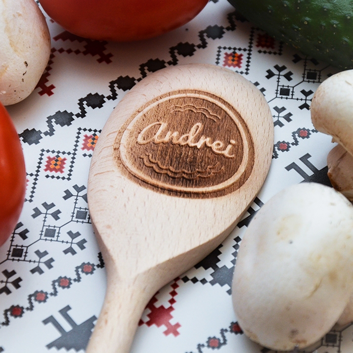Wooden spoon personalised with your name