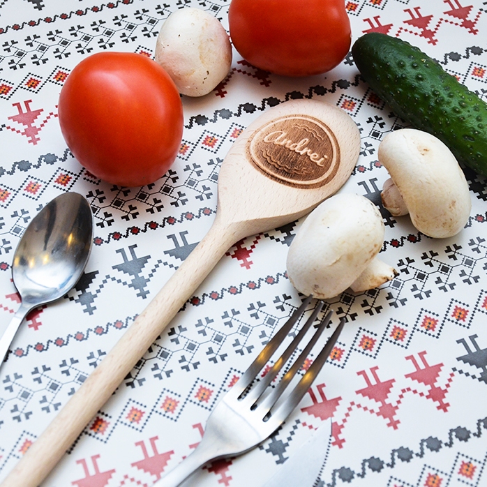 Wooden spoon personalised with your name
