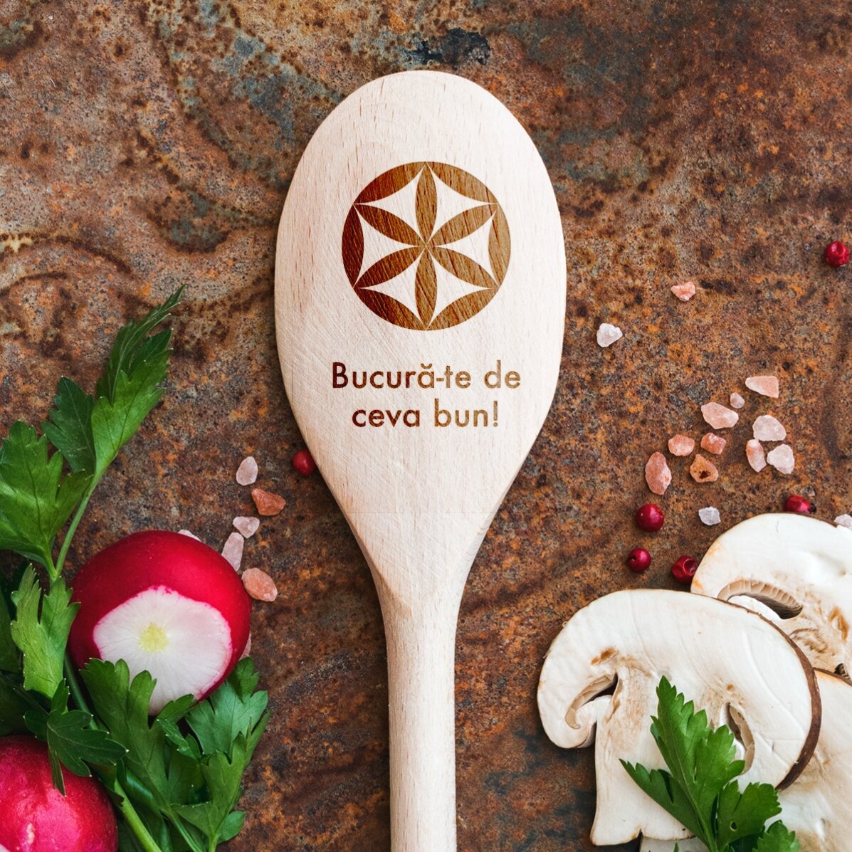 Lingură de lemn personalizată - De Maramu