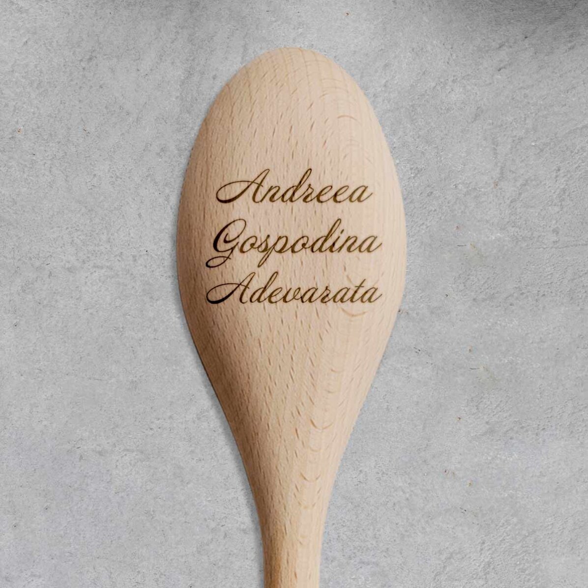 Personalised wooden spoon - The true housewife